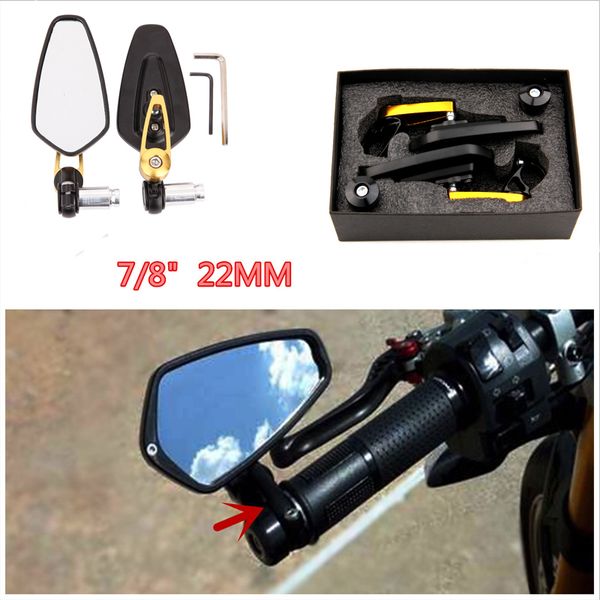 7/8" 22mm bar end rear mirrors motorcycle accessories motorbike scooters rearview mirror side view mirrors moto for cafe racer
7/8" 22mm bar end rear mirrors motorcycle accessories motorbike scooters rearview mirror side view mirrors moto for cafe racer