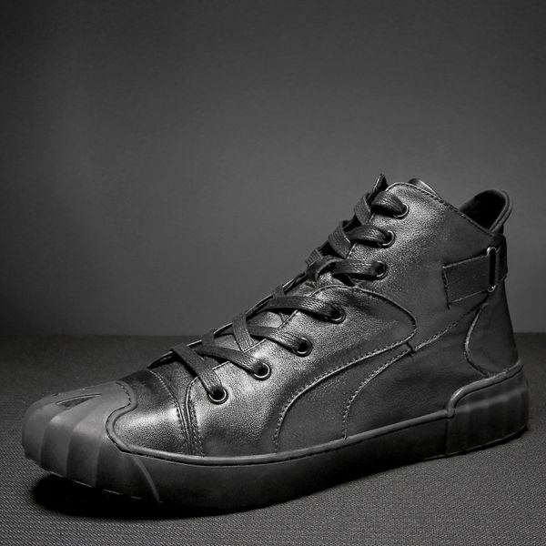 men casual shoes hip-hop highloafers spring autumn men moccasins shoes genuine leather men's flats 2019 autumn and winter, Black
men casual shoes hip-hop highloafers spring autumn men moccasins shoes genuine leather men's flats 2019 autumn and winter, Black
