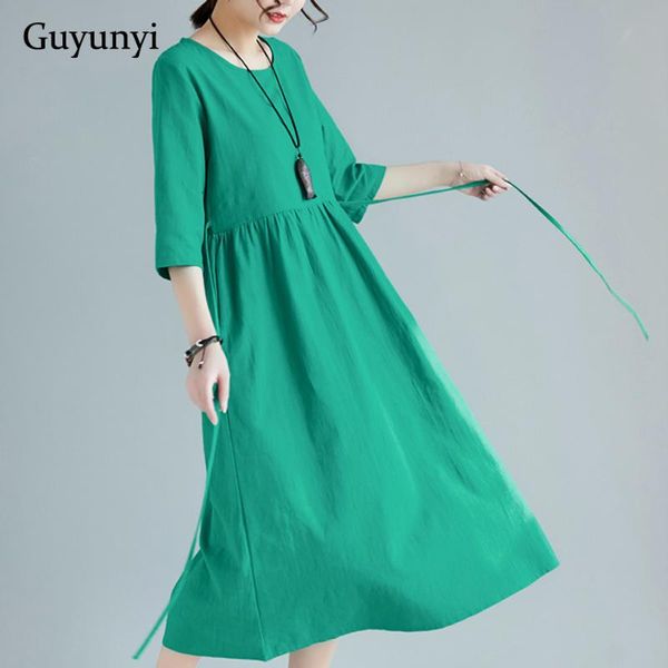 solid color cotton linen dress vintage draped 2020 women casual loose dress simple half sleeve elegant summer plus size, White;black
solid color cotton linen dress vintage draped 2020 women casual loose dress simple half sleeve elegant summer plus size, White;black