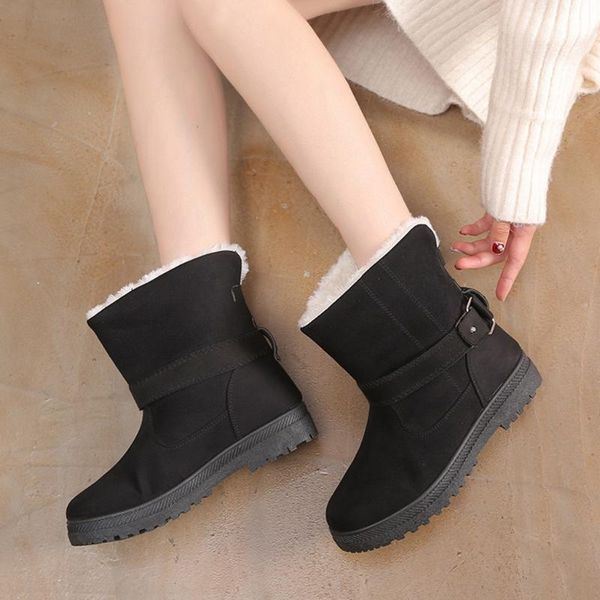 women boots winter warm snow boots woman faux suede platform ankle boot for female winter shoes botas mujer plush flats snowboot, Black
women boots winter warm snow boots woman faux suede platform ankle boot for female winter shoes botas mujer plush flats snowboot, Black