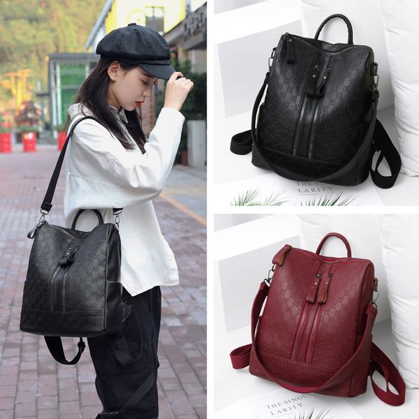 2020 fashion korean-style trend women's backpack large capacity soft leather travel small bookbag backpack women's
2020 fashion korean-style trend women's backpack large capacity soft leather travel small bookbag backpack women's
