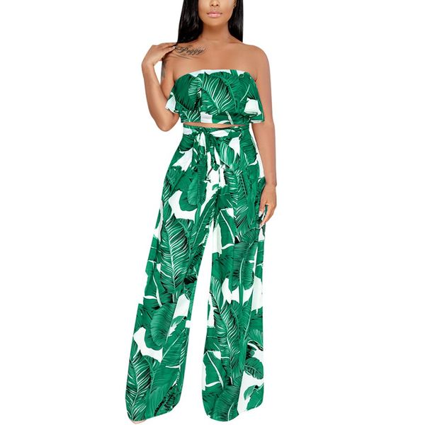 2019 summer off shoulder bodysuit leaf printed jumpsuit women summer casual frill ruffle loose rompers playsuit wide leg pants, White
2019 summer off shoulder bodysuit leaf printed jumpsuit women summer casual frill ruffle loose rompers playsuit wide leg pants, White