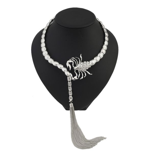 punk gold tassel hanging scorpion pendant for necklace women silver chain statement necklace jewelry personalized crystal choker
punk gold tassel hanging scorpion pendant for necklace women silver chain statement necklace jewelry personalized crystal choker