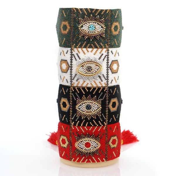wt-b545 new japan miyuki beads bracelet handmade woven wide bracelet turkish evil eye woman fashion 5pcs/lot, Golden;silver
wt-b545 new japan miyuki beads bracelet handmade woven wide bracelet turkish evil eye woman fashion 5pcs/lot, Golden;silver