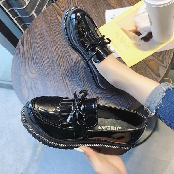 women pumps casual tassels female patent leather shoes black pu leather thick bottom round toe casual shoes ladies slip on shoe
women pumps casual tassels female patent leather shoes black pu leather thick bottom round toe casual shoes ladies slip on shoe