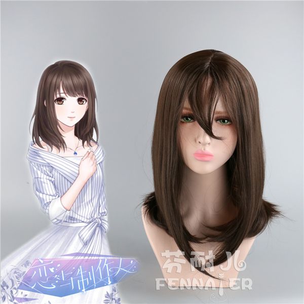love and producer cos wig female master daily fake hair brown lady long hair pear head, Black
love and producer cos wig female master daily fake hair brown lady long hair pear head, Black