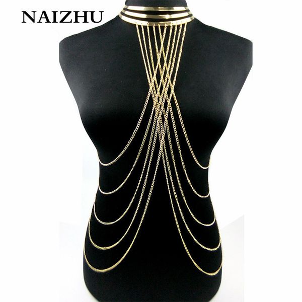 2017 gold color necklace women punk style collar choker necklace multilayers tassel hollow out body women, Golden;silver
2017 gold color necklace women punk style collar choker necklace multilayers tassel hollow out body women, Golden;silver