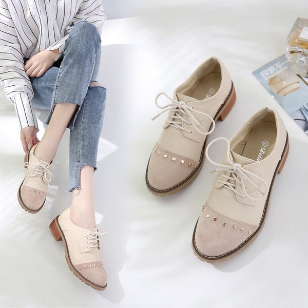 patchwork oxfords shoes student casual small leather flats women creepers lace-up shoes woman studs single espadrilles new, Black
patchwork oxfords shoes student casual small leather flats women creepers lace-up shoes woman studs single espadrilles new, Black