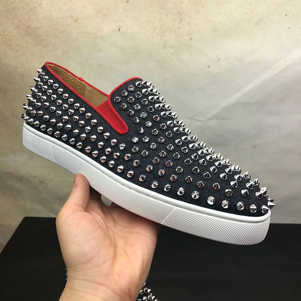 last designer red bottom sneakers casual shoes men women lows spikes flats loafers pik boat genuine leather design man woman shoe, Black
last designer red bottom sneakers casual shoes men women lows spikes flats loafers pik boat genuine leather design man woman shoe, Black
