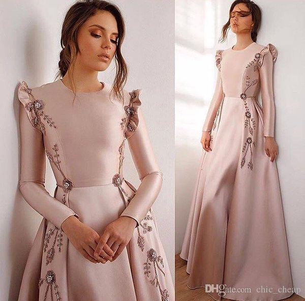 2019 beaded prom dresses jewel neck long sleeves embroidery evening dresses formal party bridesmaid pageant gowns, Black
2019 beaded prom dresses jewel neck long sleeves embroidery evening dresses formal party bridesmaid pageant gowns, Black