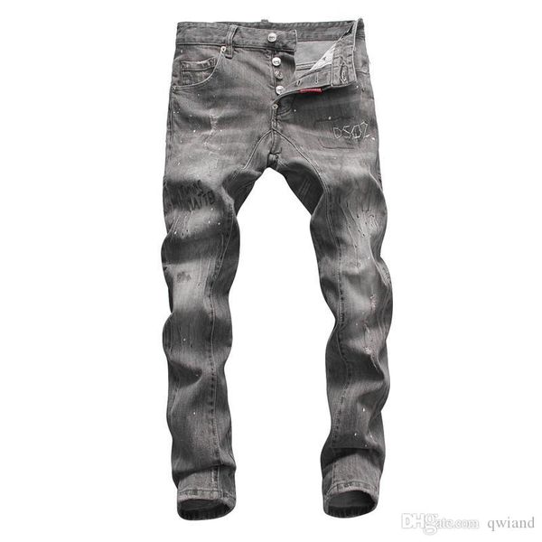 2020 new online spring and summer fashion wash beggar patch personalized flirt night club d2 jeans amiri jeans, Blue
2020 new online spring and summer fashion wash beggar patch personalized flirt night club d2 jeans amiri jeans, Blue