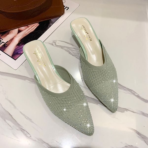 knitting pointed slippers 2020 summer new korean version of baita net red ins water drill baotou half drag muller, Black
knitting pointed slippers 2020 summer new korean version of baita net red ins water drill baotou half drag muller, Black
