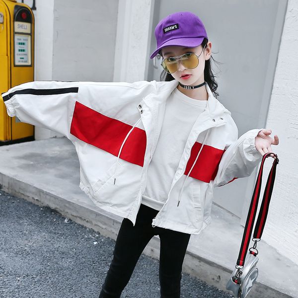 2020 spring children's coat girls new kids color matching hooded windbreaker for girls fashion big child coat, Blue;gray
2020 spring children's coat girls new kids color matching hooded windbreaker for girls fashion big child coat, Blue;gray
