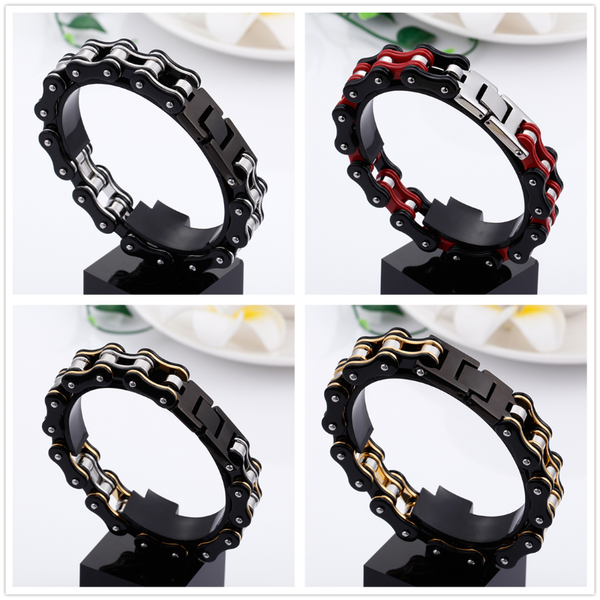link, chain punk hip hop sale rock bracelet 316l stainless steel biker bicycle link men's bangle 9.05inch 21mm wide, Black
link, chain punk hip hop sale rock bracelet 316l stainless steel biker bicycle link men's bangle 9.05inch 21mm wide, Black