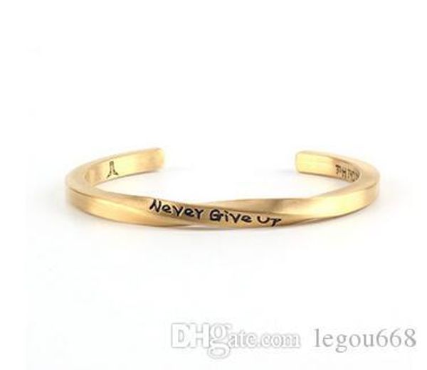 2017 european and american fashion fashion spiral letters bracelet inspirational couple men and women bracelet jewelry x1, Golden;silver
2017 european and american fashion fashion spiral letters bracelet inspirational couple men and women bracelet jewelry x1, Golden;silver