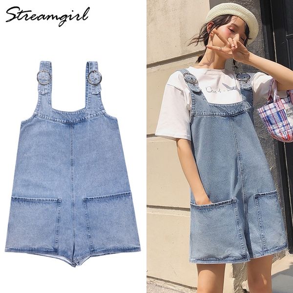 women high waist shorts with straps short feminino cotton casual summer ladies denim overalls shorts jeans women short femme, White;black
women high waist shorts with straps short feminino cotton casual summer ladies denim overalls shorts jeans women short femme, White;black