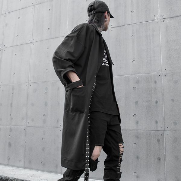 men cloak loose casual long jacket asymmetric trench coat male streetwear hip hop punk gothic cardigan outerwear stage clothing, Tan;black
men cloak loose casual long jacket asymmetric trench coat male streetwear hip hop punk gothic cardigan outerwear stage clothing, Tan;black