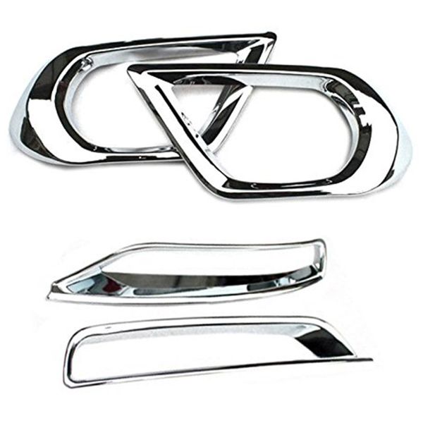 

for forester sj 2013-2016 front rear fog light lamp bumper foglight chrome cover trim bezel car styling accessories