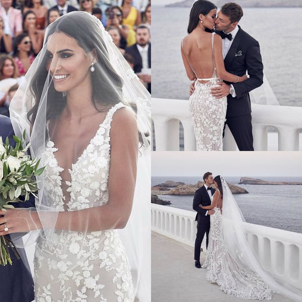 backless mermaid wedding dresses 2020 lace appliqued deep v neck country wedding dress with lining sweep train robes de mariée, White
backless mermaid wedding dresses 2020 lace appliqued deep v neck country wedding dress with lining sweep train robes de mariée, White