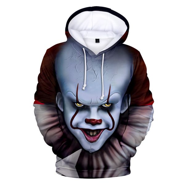 character it2 pennywise hoodies 3d halloween party kid men goth sweatshirt cotton plus streetwear drop ship, Black
character it2 pennywise hoodies 3d halloween party kid men goth sweatshirt cotton plus streetwear drop ship, Black