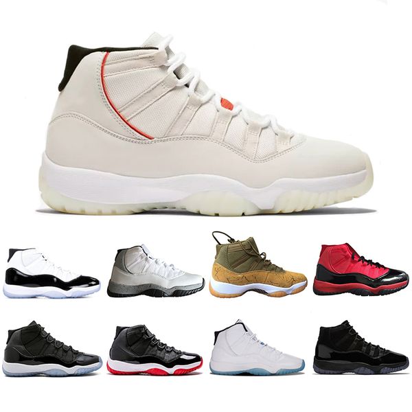 box with concord 45 11 xi 11s cap and gown gym red chicago platinum tint space jams men basketball shoes sports sneakers 36-47
box with concord 45 11 xi 11s cap and gown gym red chicago platinum tint space jams men basketball shoes sports sneakers 36-47