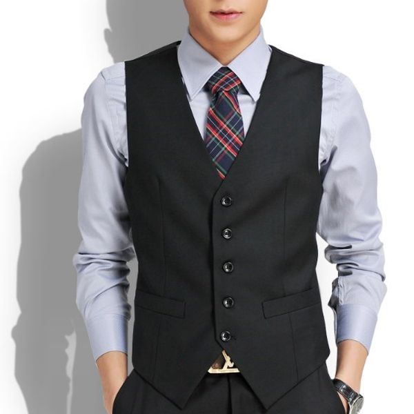 2019 new brand mens slim fit suit vest casual waistcoat men black grey sleeve jacket blazer gilet man chaleco hombre, Black;white
2019 new brand mens slim fit suit vest casual waistcoat men black grey sleeve jacket blazer gilet man chaleco hombre, Black;white
