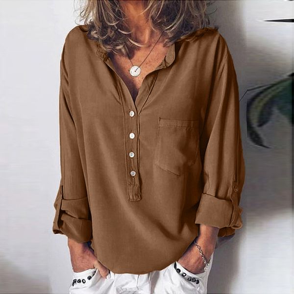 iuiiu solid women vintage blouses blusas v-neck chiffon casual fashion long sleeve button shirts elegant 2xl size modis vibe l*5, White
iuiiu solid women vintage blouses blusas v-neck chiffon casual fashion long sleeve button shirts elegant 2xl size modis vibe l*5, White