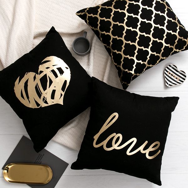 Black Golden Leaves Cushion Brozing Gold Foil Cushion Decorative Pillows Home Decor Throw Pillow Almofadas Decorativas Para Sofa 
Black Golden Leaves Cushion Brozing Gold Foil Cushion Decorative Pillows Home Decor Throw Pillow Almofadas Decorativas Para Sofa