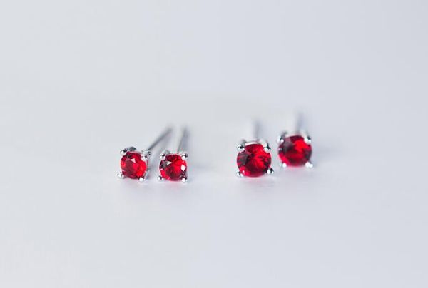 very small 3mm 4mm women's 1pair 100% real. 925 sterling silver fine jewelry 4-prong red cz stone stud earrings gtle1916, Golden;silver
very small 3mm 4mm women's 1pair 100% real. 925 sterling silver fine jewelry 4-prong red cz stone stud earrings gtle1916, Golden;silver