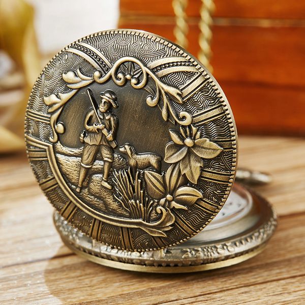 retro bronze with a dog hunting pocket watch with necklace chain vintage men womens pendant steampunk quartz pocket watch, Slivery;golden
retro bronze with a dog hunting pocket watch with necklace chain vintage men womens pendant steampunk quartz pocket watch, Slivery;golden