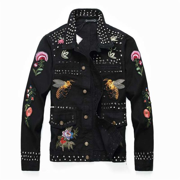 2020 spring men's jacket new fashion denim jacket men's slim long-sleeved casual designer jacket m--3xl, Black;brown
2020 spring men's jacket new fashion denim jacket men's slim long-sleeved casual designer jacket m--3xl, Black;brown