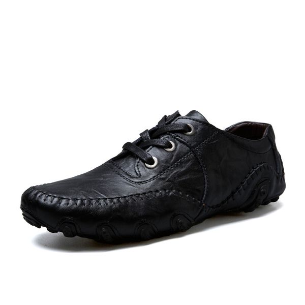 handmade genuine leather men's flats casual men loafers comfortable soft driving shoes slip on leather moccasins, Black
handmade genuine leather men's flats casual men loafers comfortable soft driving shoes slip on leather moccasins, Black