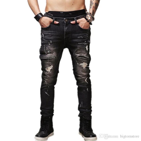 новые мужские джинсы мода slim fit stretch straight jeans локомотив jeans черный ripped zipper long denim тонкий карандаш брюки брюки, Blue
новые мужские джинсы мода slim fit stretch straight jeans локомотив jeans черный ripped zipper long denim тонкий карандаш брюки брюки, Blue