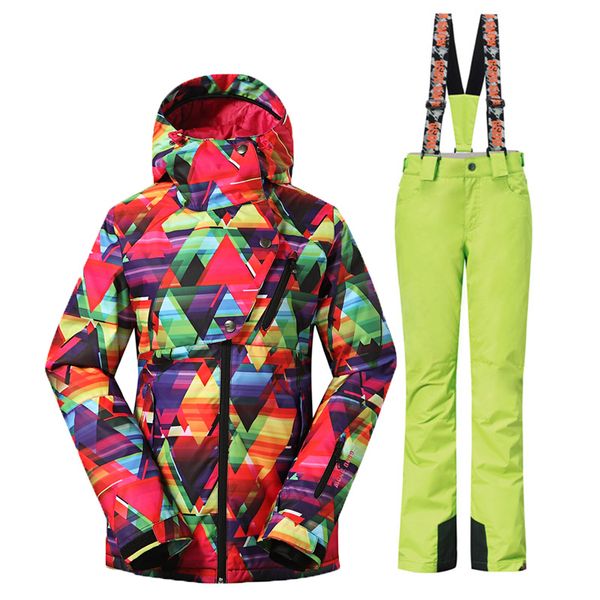 2018 women's ski suit ski jacket + windproof waterproof pants set suit women women snowboarding
2018 women's ski suit ski jacket + windproof waterproof pants set suit women women snowboarding