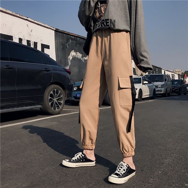 2019 autumn women pants loose long cargo pants women bf style harem trousers femme high waist solid straight outwear, Black;white
2019 autumn women pants loose long cargo pants women bf style harem trousers femme high waist solid straight outwear, Black;white