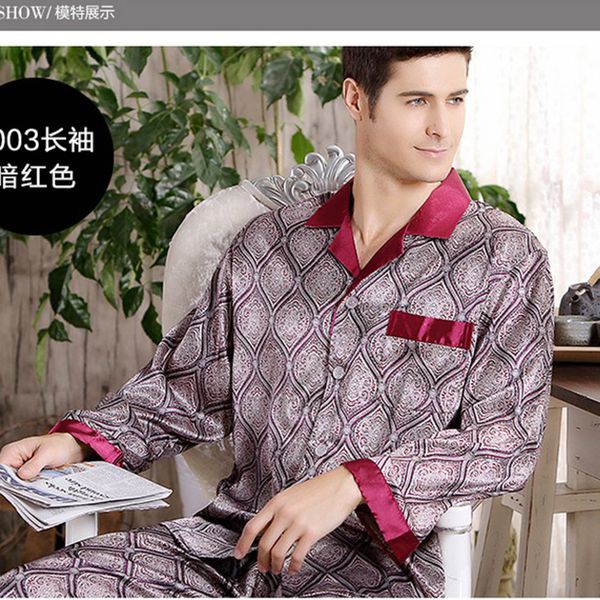 spring summer autumn luxury men's silk pajamas long sleeve sleepwear twinset thin plus size clothing loungewear l xl xxl xxxl, Black;brown
spring summer autumn luxury men's silk pajamas long sleeve sleepwear twinset thin plus size clothing loungewear l xl xxl xxxl, Black;brown