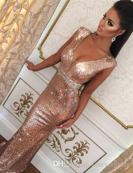 2019 gold sequins long prom dress african mermaid v neck beaded formal holidays wear graduation evening party gown custom made plus size, Black
2019 gold sequins long prom dress african mermaid v neck beaded formal holidays wear graduation evening party gown custom made plus size, Black