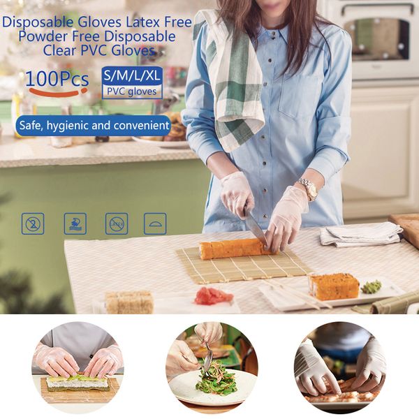 100pcs grade disposable pvc gloves anti-static plastic gloves for cleaning cooking restaurant kitchen accessories
100pcs grade disposable pvc gloves anti-static plastic gloves for cleaning cooking restaurant kitchen accessories