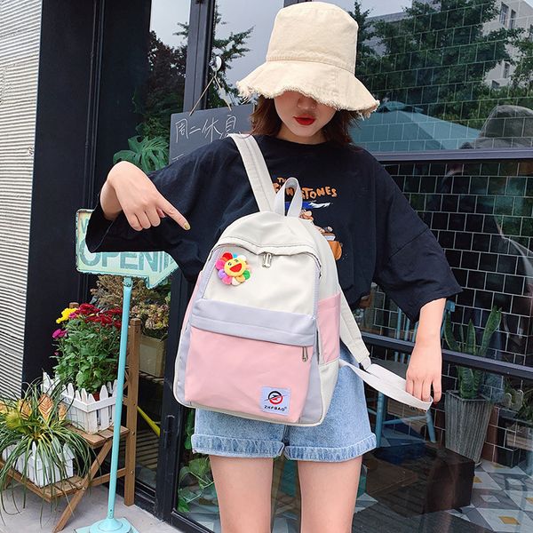 2019 new korean version of oxford cloth solid color female students high school students backpack bag
2019 new korean version of oxford cloth solid color female students high school students backpack bag