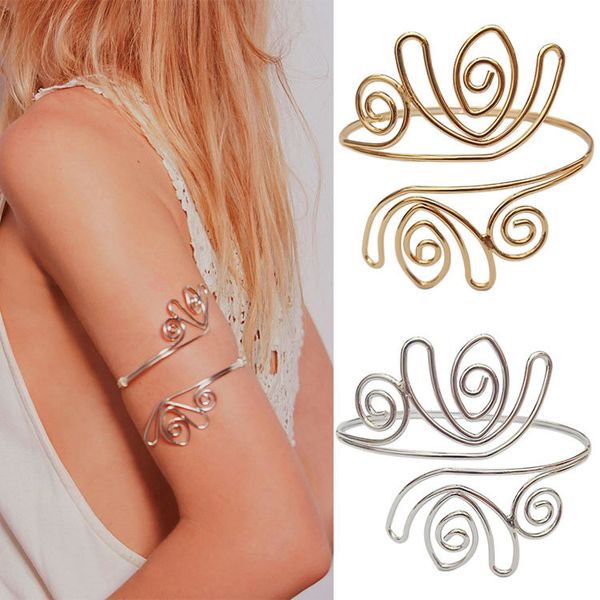 bangle fashion bracelet boho ethnic upper arm golden color vintage flower open armlet cuff valentin day gift, Black
bangle fashion bracelet boho ethnic upper arm golden color vintage flower open armlet cuff valentin day gift, Black