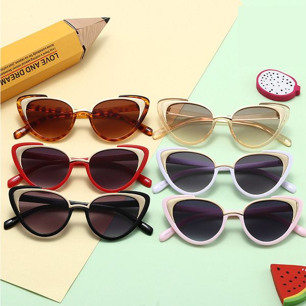 girls cat eye sunglasses for kids children half rim design fashion boys girls party show sunglasses kids uv classic shades, Blue
girls cat eye sunglasses for kids children half rim design fashion boys girls party show sunglasses kids uv classic shades, Blue