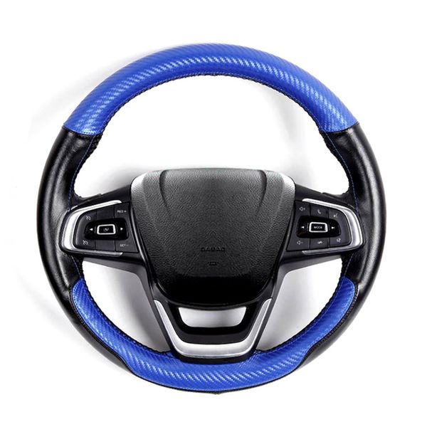 38cm universal size automotive carbon fiber steering wheel cover soft leather anti slip durable 100% cowhide braid
38cm universal size automotive carbon fiber steering wheel cover soft leather anti slip durable 100% cowhide braid
