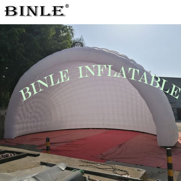 lit up large 10m white inflatable half dome tent with led inflatable marquee for outdoor party and golf activity
lit up large 10m white inflatable half dome tent with led inflatable marquee for outdoor party and golf activity