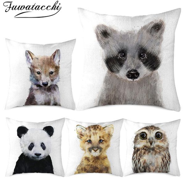 fuwatacchi bear pig owl printed pillow cover linen deer animals cushion cover for home sofa car decorative pillowcases 45x45cm
fuwatacchi bear pig owl printed pillow cover linen deer animals cushion cover for home sofa car decorative pillowcases 45x45cm