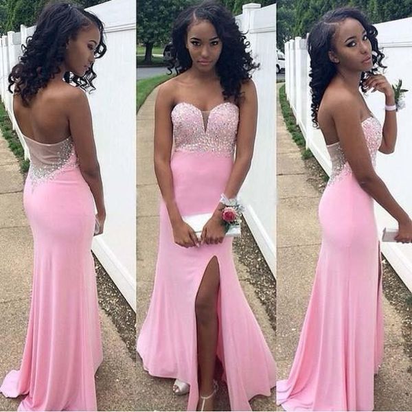 elegant beaded crystal mermaid prom dresses 2020 split pink black girls african special occasion party gowns slim vestidos de soiree
elegant beaded crystal mermaid prom dresses 2020 split pink black girls african special occasion party gowns slim vestidos de soiree