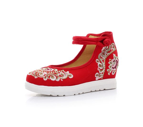 canvas cotton and linen embroidered wedges with inner elevating women's shoes, Black
canvas cotton and linen embroidered wedges with inner elevating women's shoes, Black