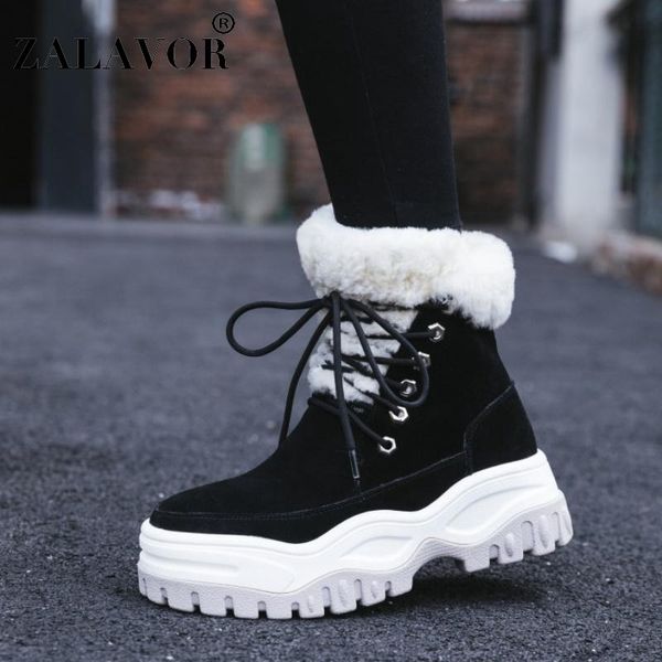 zalavor genuine leather women snow boots thick fur warm ankle boots fashion plush winter shoes women heeled footwear size 35-40, Black
zalavor genuine leather women snow boots thick fur warm ankle boots fashion plush winter shoes women heeled footwear size 35-40, Black
