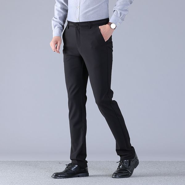 brand mens pant classics casual fashion business stretch trousers regular straight pant black big size 42 44
brand mens pant classics casual fashion business stretch trousers regular straight pant black big size 42 44