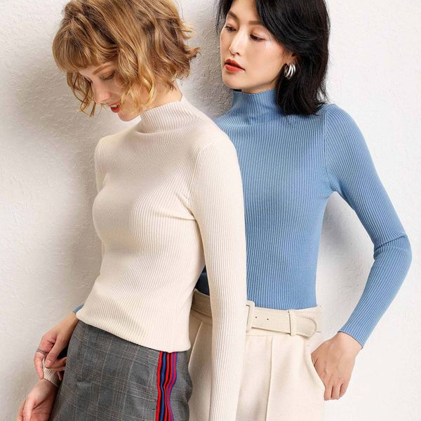 autumn winter thick wool sweater women half turtleneck pullovers cashmere knitted sweater casual slim femme elasticity pullovers, White;black
autumn winter thick wool sweater women half turtleneck pullovers cashmere knitted sweater casual slim femme elasticity pullovers, White;black