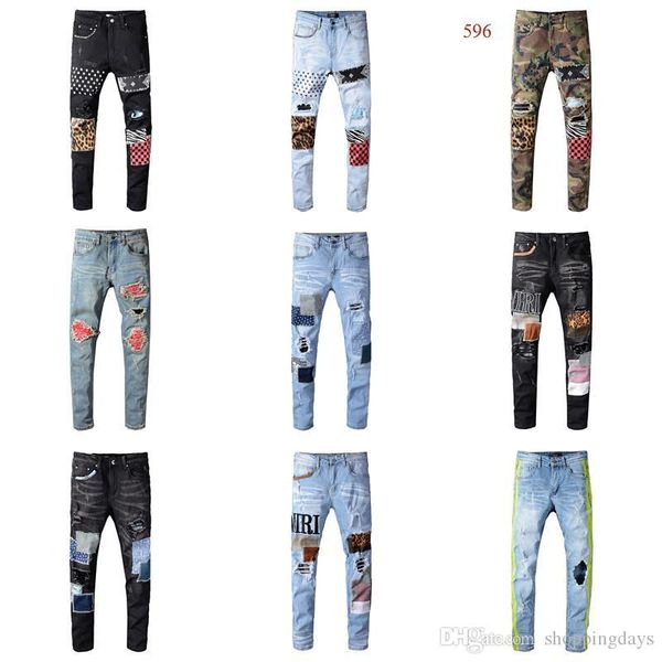 марка ами мужские дизайнерские джинсы рваные джинсы тощий biker штаны panther soldier мужчины тонкий denim leopard патчи new 2019, Blue
марка ами мужские дизайнерские джинсы рваные джинсы тощий biker штаны panther soldier мужчины тонкий denim leopard патчи new 2019, Blue